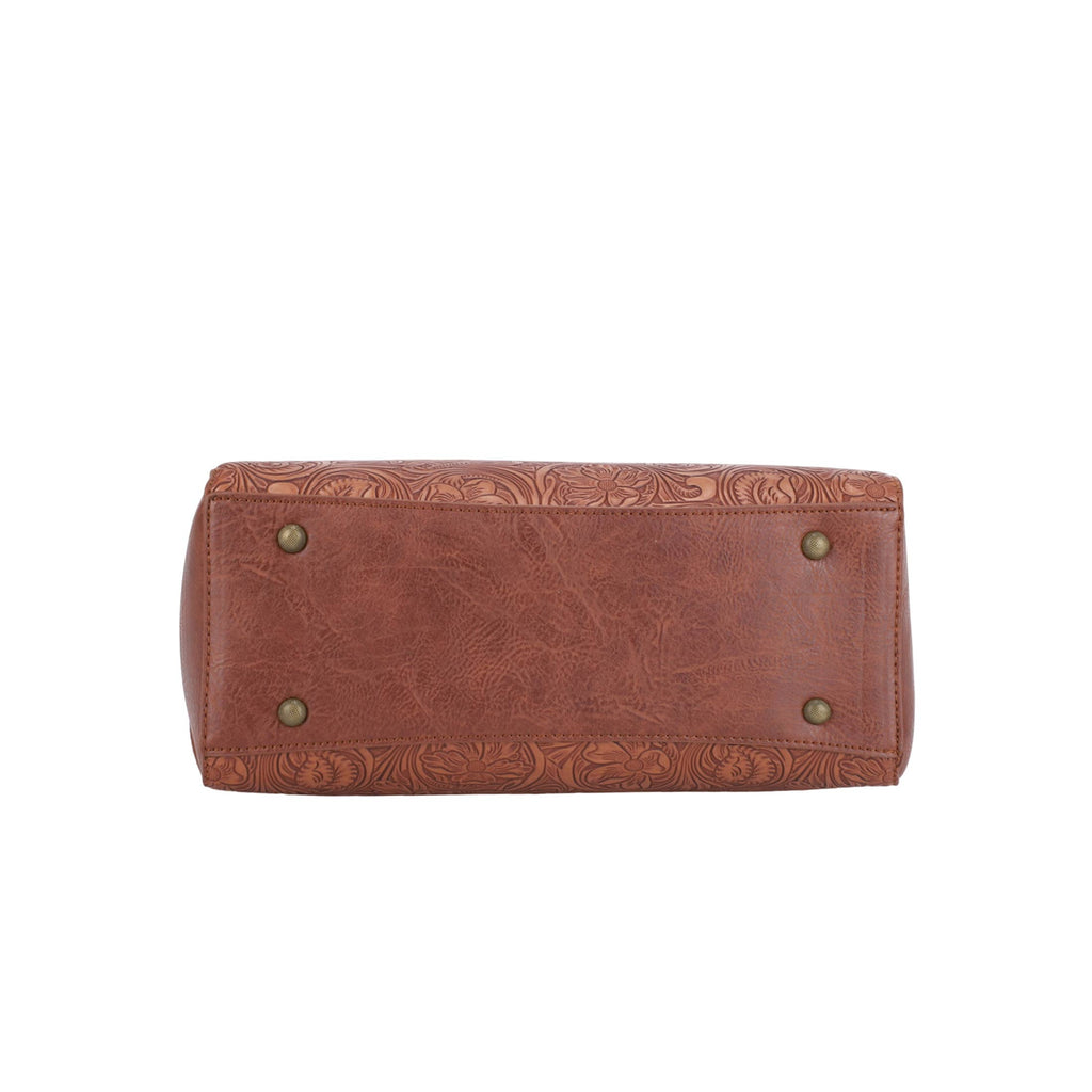 Bolsa con Grabado Floral - Beige