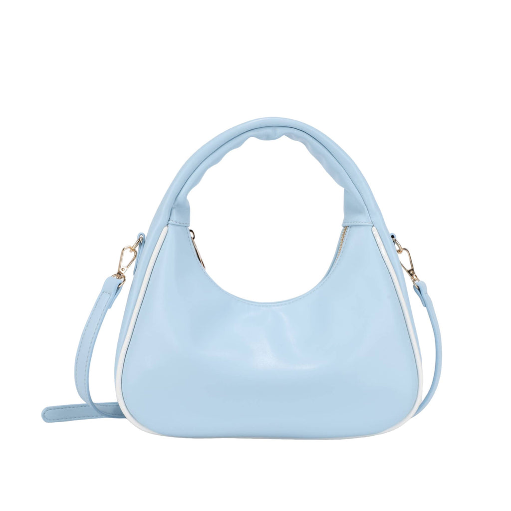 Bolso Hobo Celeste con Asa Acolchada - Materiales de Alta Calidad