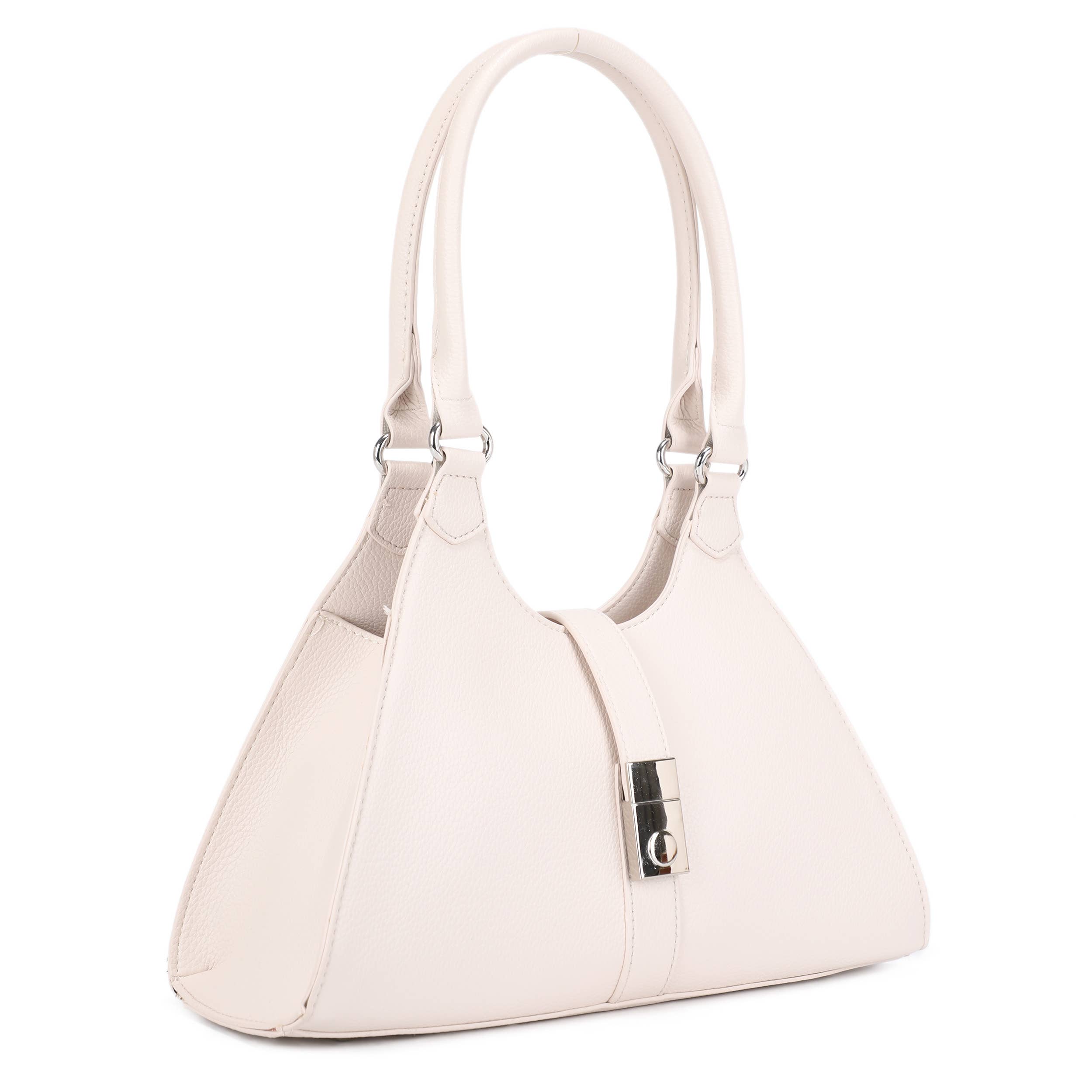 Bolso Premium Beige con Acabado Brillante - Material exelente ...resistente