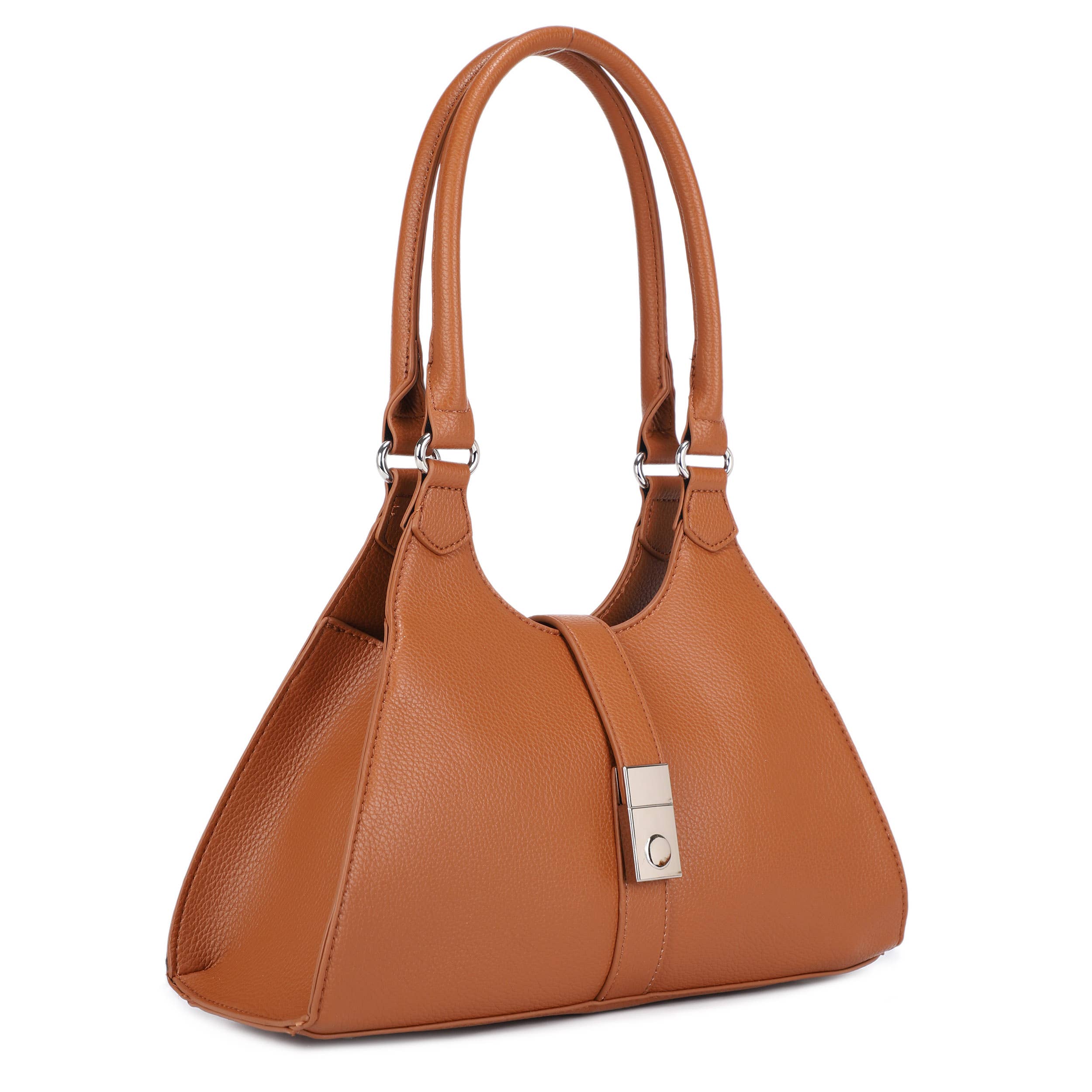 Bolso Premium Beige con Acabado Brillante - Material exelente ...resistente