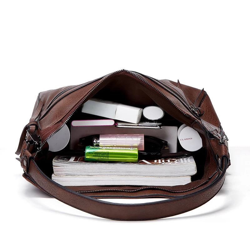 Bolso de Hombro Grande para Viaje - Mensajero de Cuero PU