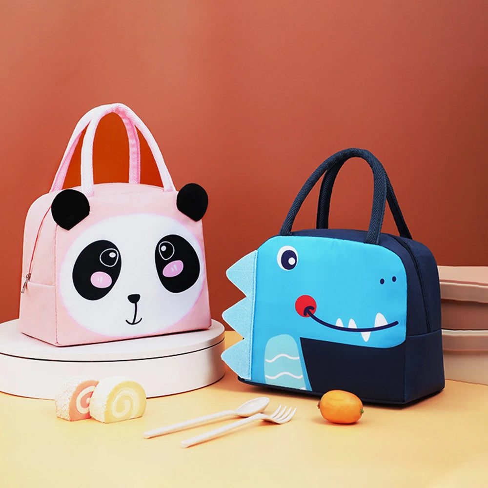 Bolso Bento 3D Pingüino - Bolsa Térmica Aislante para Almuerzo con Diseño de Dibujos Animados
