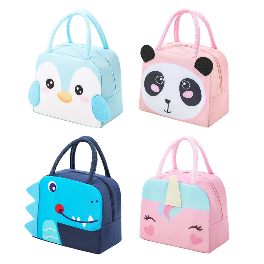 Bolso Bento 3D Pingüino - Bolsa Térmica Aislante para Almuerzo con Diseño de Dibujos Animados