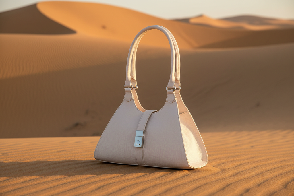 Bolso Blanco Hueso en el Desierto
