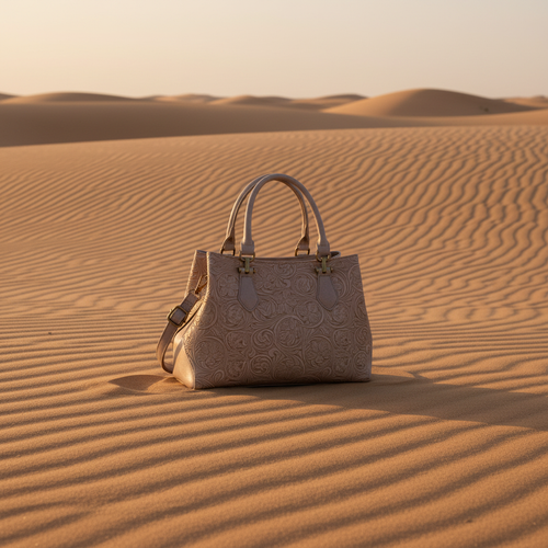 Bolso en el desierto