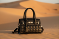 Bolso Negro Acolchado en el Desierto